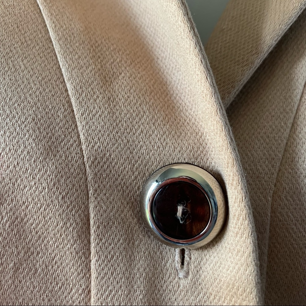 Etcetera Tan 3 Button Down Collared Blazer | 8 - image 4